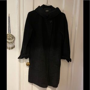 Hilary Radley Dark Grey Alpaca Blend Coat